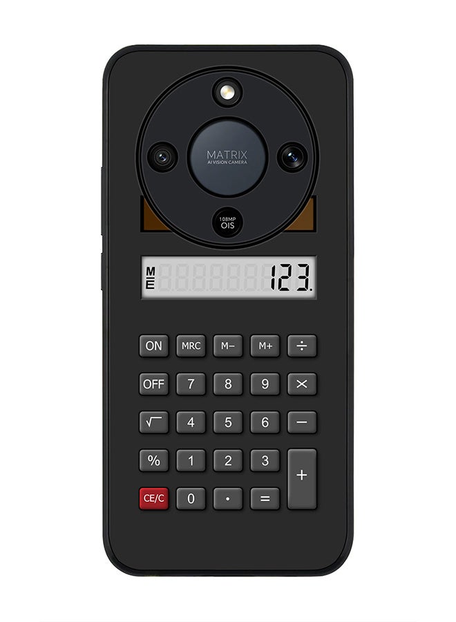 For Honor X9d / Magic8 Lite / X70 Case,Slim fit Camera Protection, Shockproof Thin Phone cover  - Calc (Black)